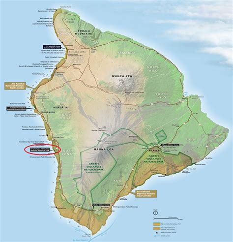 honaunau hawaii map.